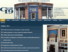 Tablet Screenshot of gallery19.com